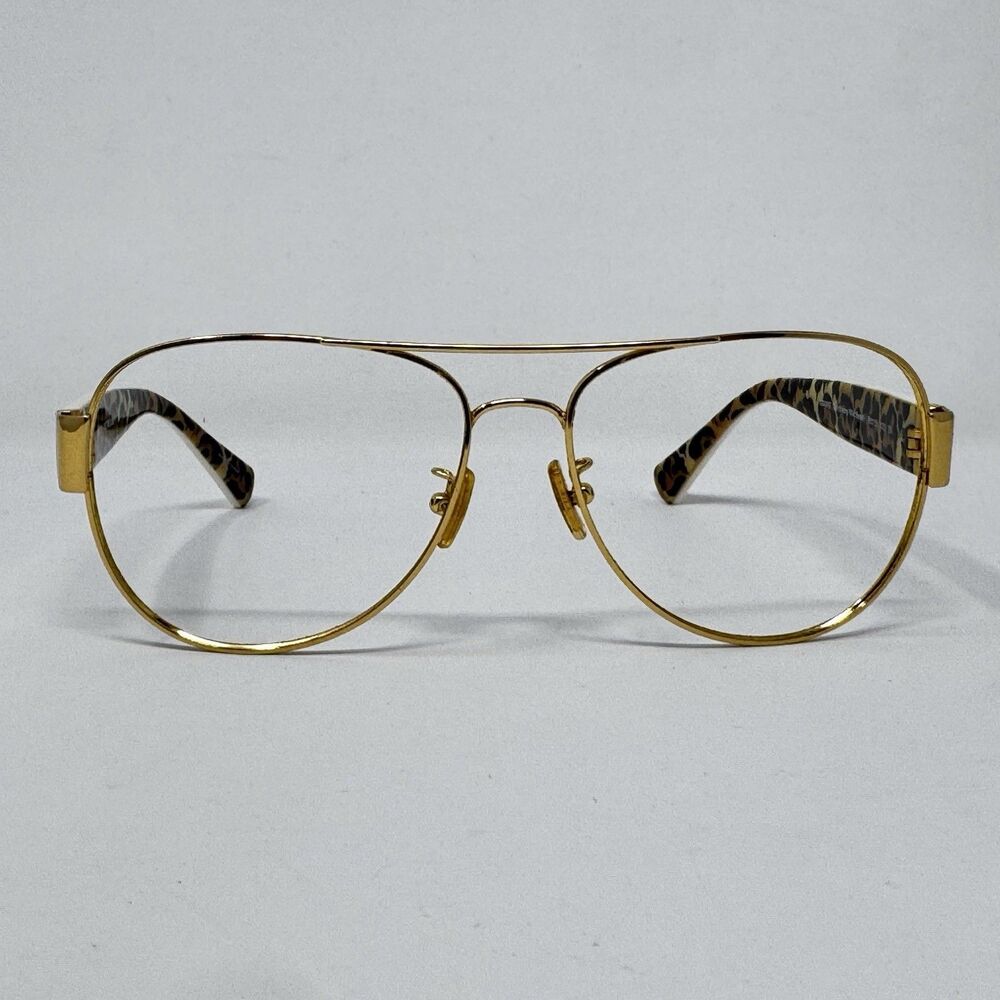 Coach HC7059 L138 92496E Gold Ivory Wild Beast Sunglass Frames 58-15-135